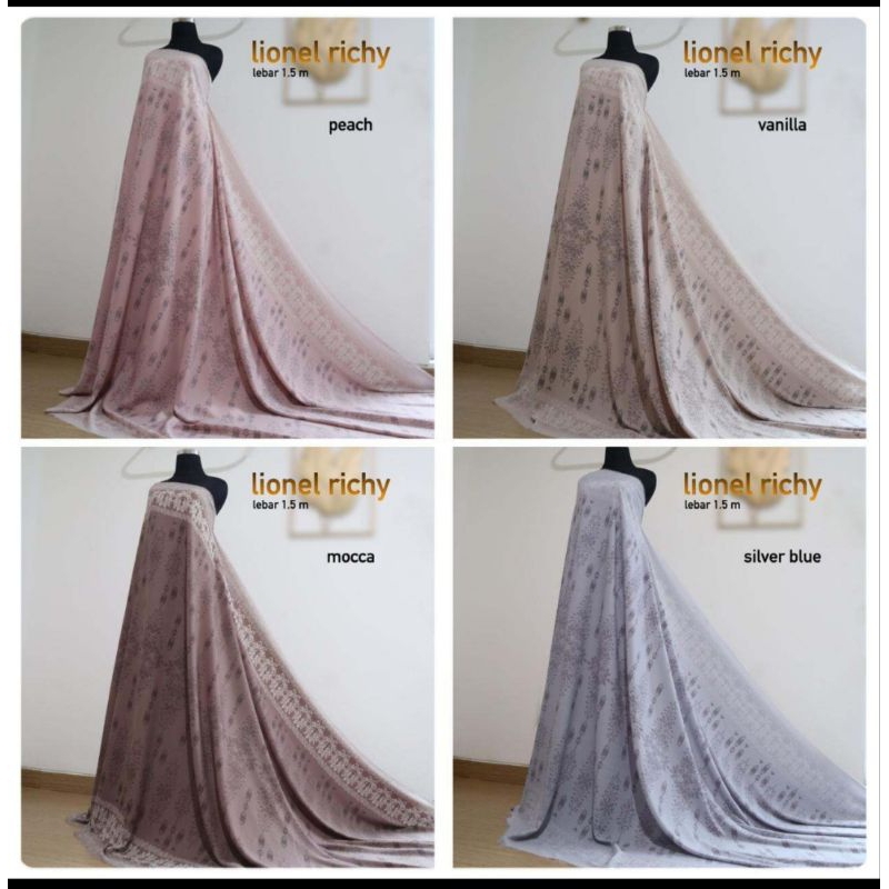 KAIN DAN BAHAN LIONEL RICHIE | BAHAN SERAGAM KELUARGA | kain Lionel Richie premium | kain Lionel ric