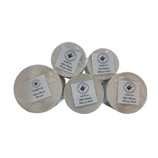 

H7Y Kertas Thermal 100x150 mm isi 250-500 lembar per Roll Label Thermal Kertas Printer Thermal