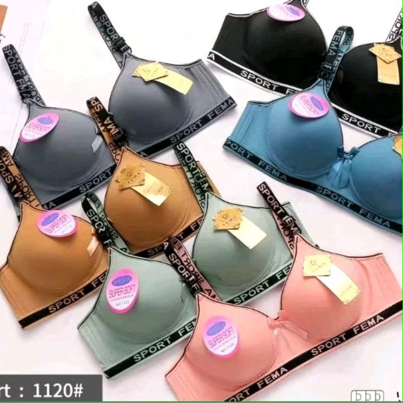 tiana .Hanna bra .tely.3369 bra abg tanpa kawat Bra sport secret kancing 3