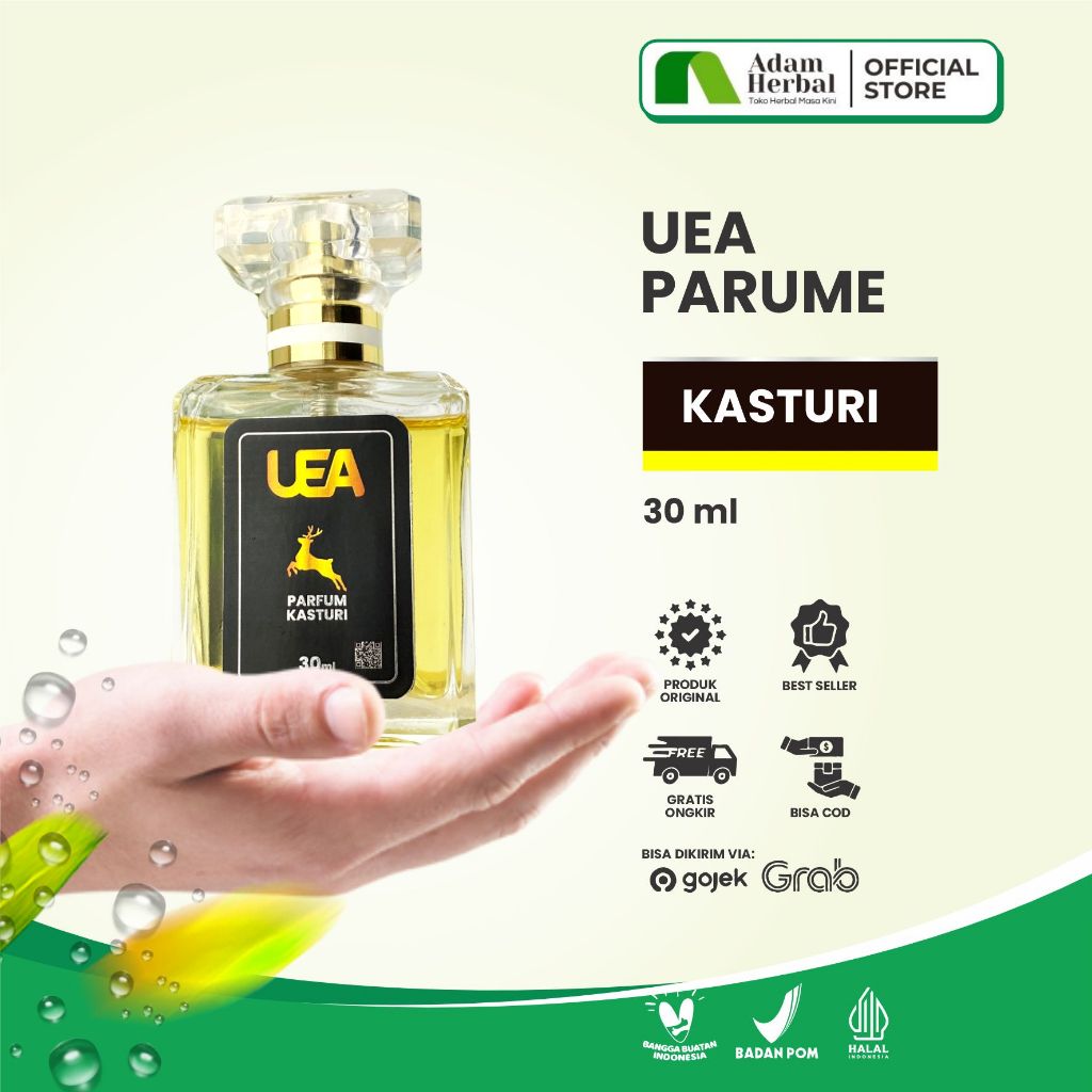 Parfum UEA Kasturi 30ml Spray Adam Herbal