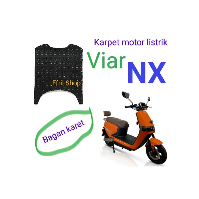 Karpet sepeda motor listrik Viar NX BAHAN KARET