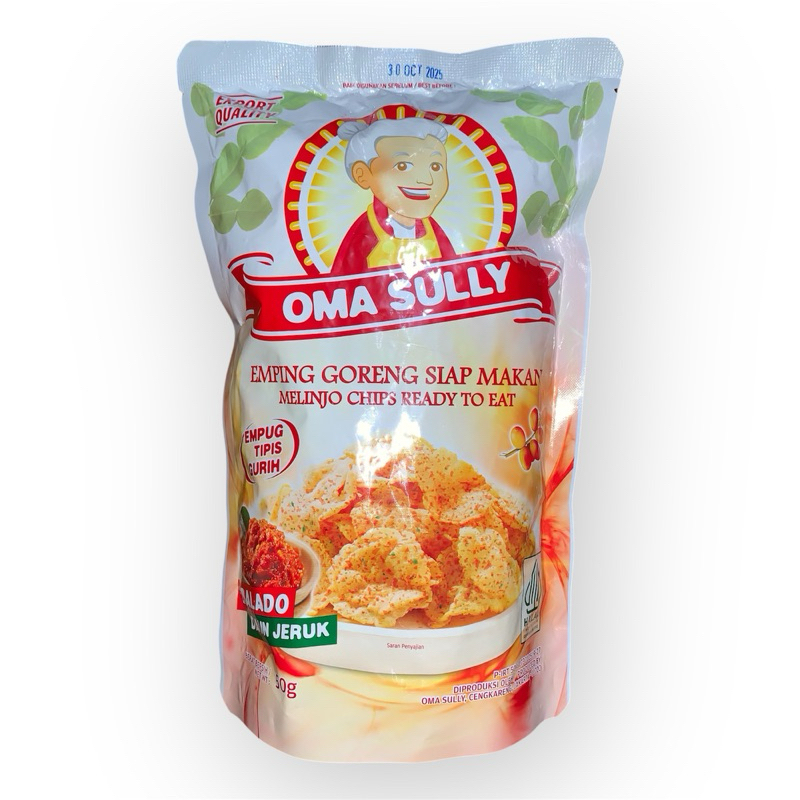 

OMA SULLY | EMPING GORENG SIAP MAKAN | RASA BALADO DAUN JERUK (50gr)