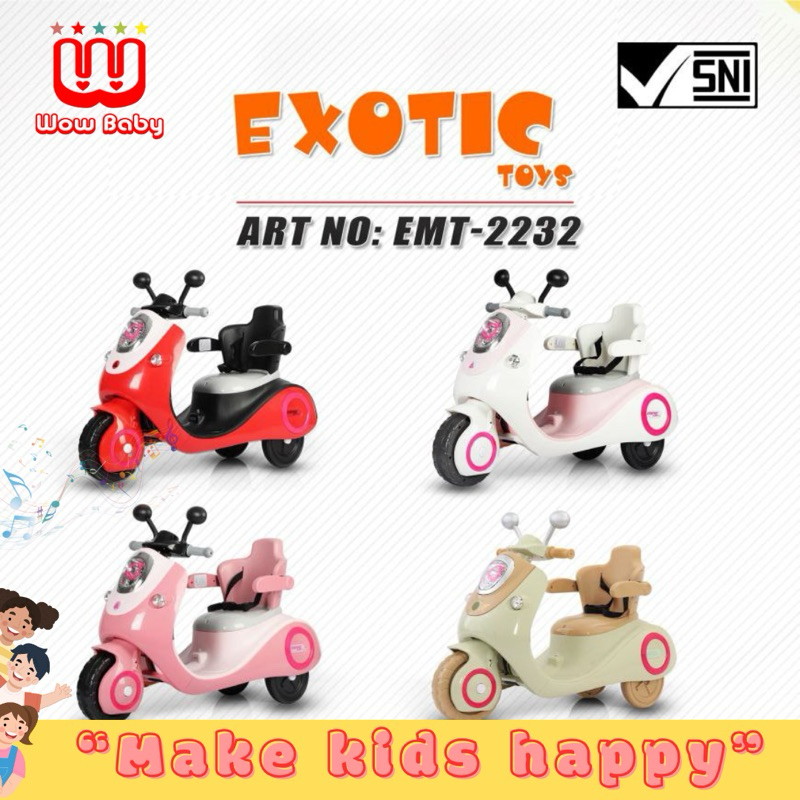 Exotic RC MOTORCYCLE EXOTIC EMT-2232 Motor Aki MainanAnak
