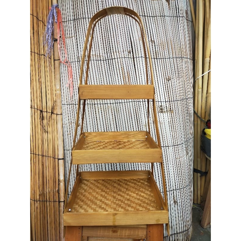 Rak bambu - kerajinan rak bambu - rak bumbu - rak bambu kotak - rak bumbu aesthetic - rak bumbu susu