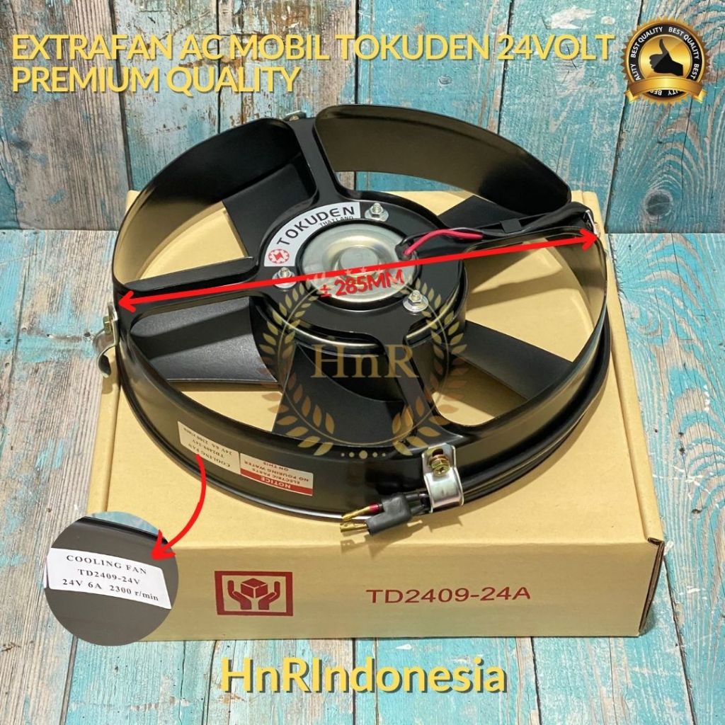 Extrafan AC Mobil Universal TOKUDEN 24 VOLT  EXTRA FAN PREMIUM QUALITY