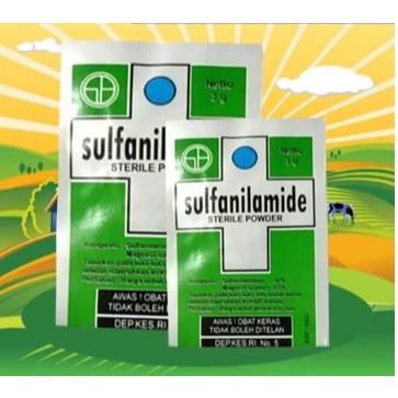 SULFANILAMIDE - Obat Luka Basah Kucing Obat Koreng Kucing Obat Abses Kucing Obat Borok Kucing Penger