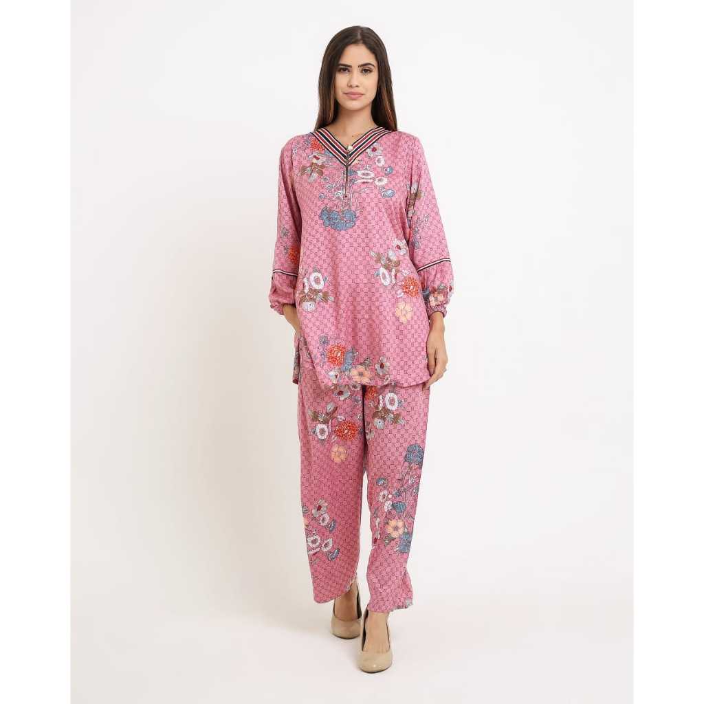 Setelan Tunik Gucci Atasan Celana Rayon Premium Adem