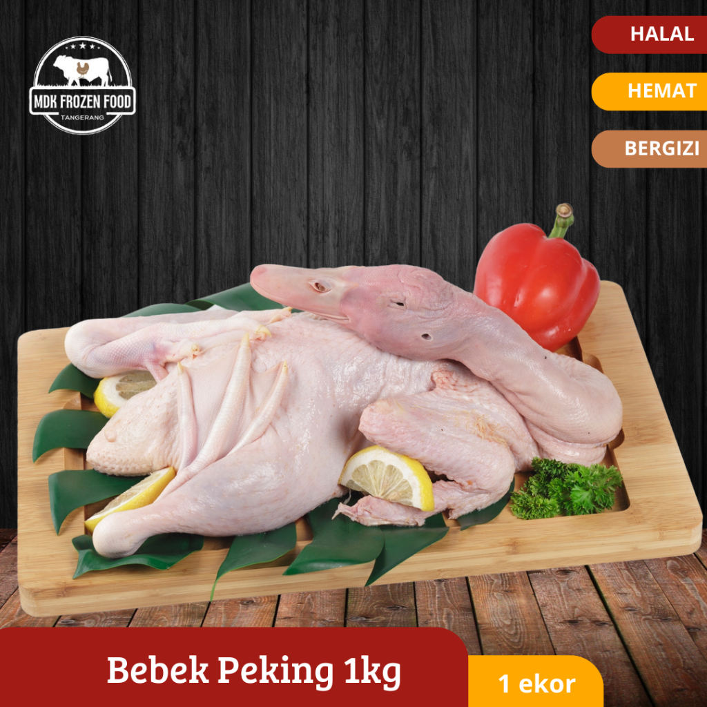 

Bebek Muda Peking Karkas Utuh | Whole Peking Duck Frozen 1Kg