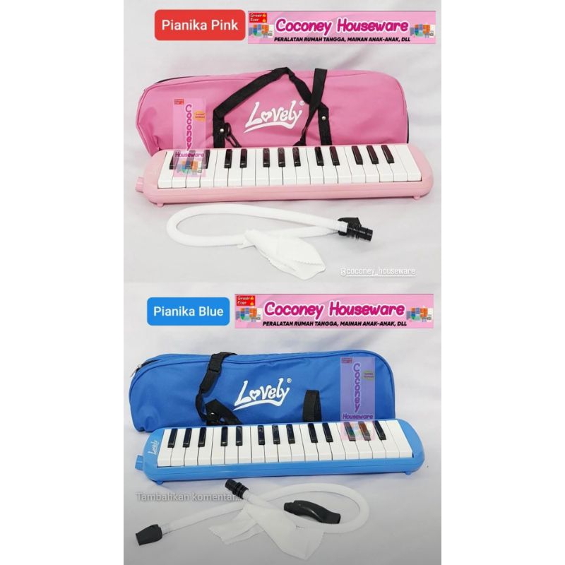 Pianika Pink / Pianika Biru / Pianika Lovely / Pianika Alat Musik / Pianika Sekolah / Alat Musik Tiu