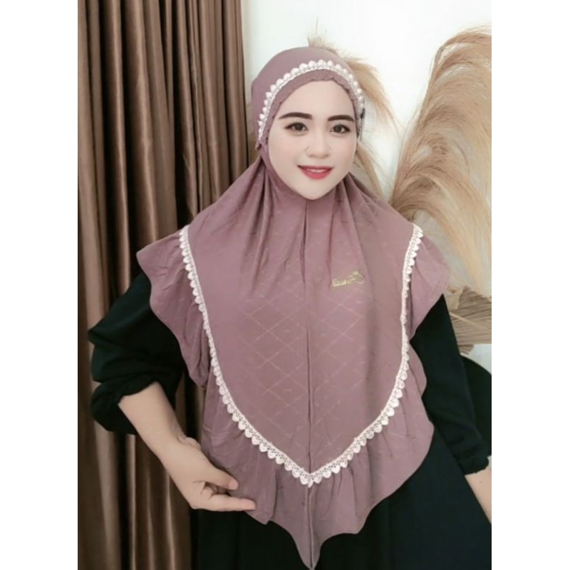 Jilbab Instan Sahira Renda ori FO
