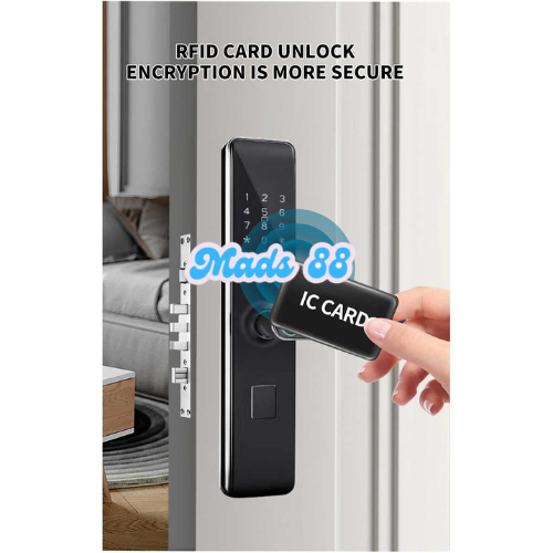 Handel Handle Gagang Kunci Pintu Rumah Smart Door Lock Sensor Fingerprint Sidik Jari