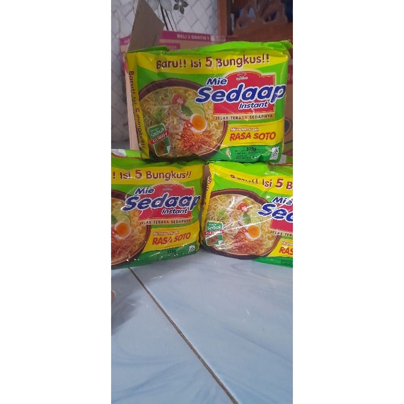 

(paket hemat) Mie sedap Soto isi 5