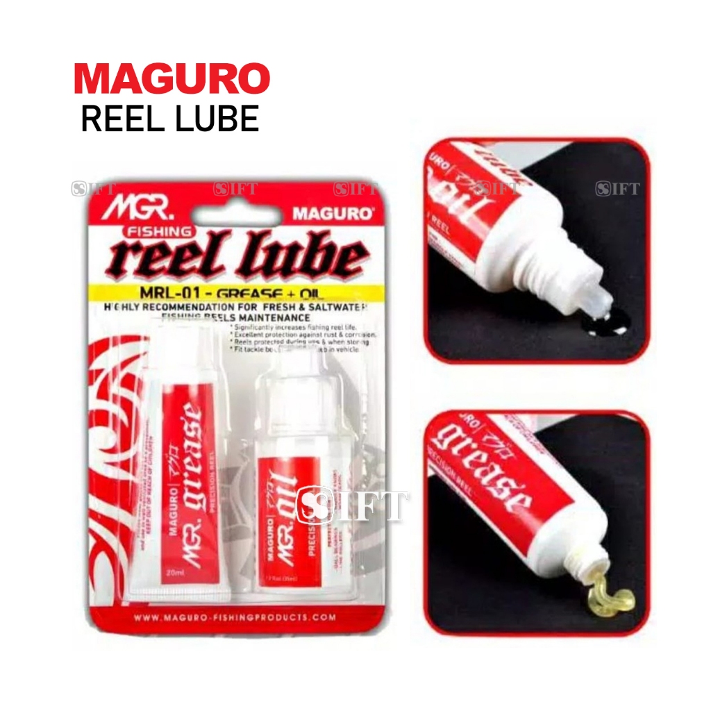 Reel Lube MAGURO GREASE + OIL MRL-01 | Isi 2 | Pelumas Bearing Line Roller Gear Shaft | IFT