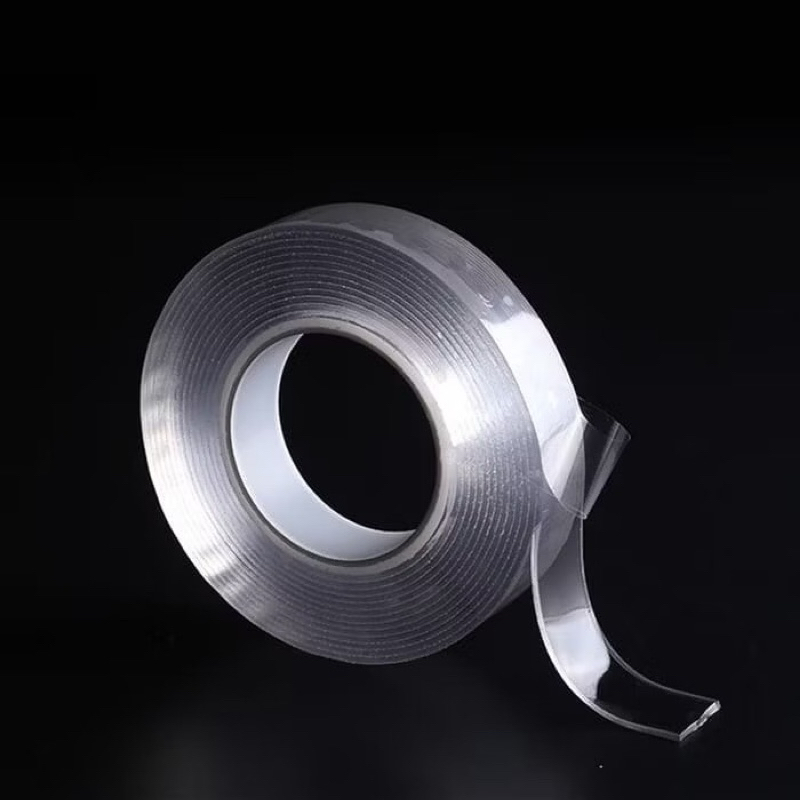 

( YSA ) DOUBLE TAPE NANO BENING TRANPARAN 1M / NANO TAPE 1 METER / DOUBLE TAPE AJAIB ISOLASI BENING