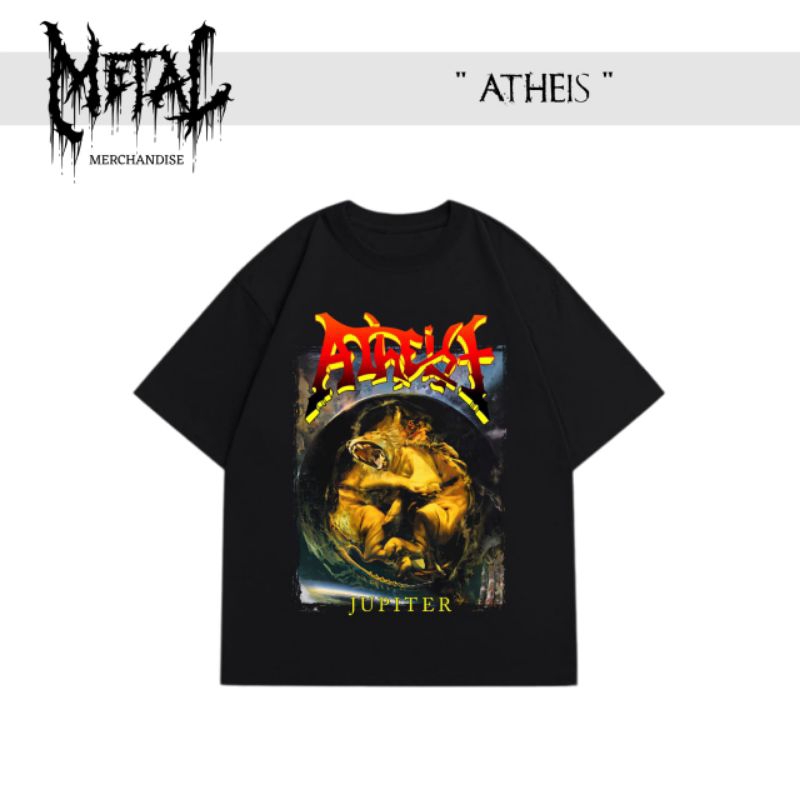 T-shirt Atheis kaos band metal rock luar negeri original merch