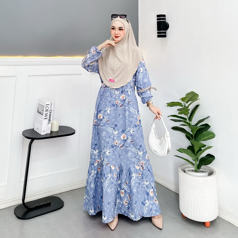 GAMIS RAYON DIAMOND SET HIJAB BAJU MUSLIM WANITA