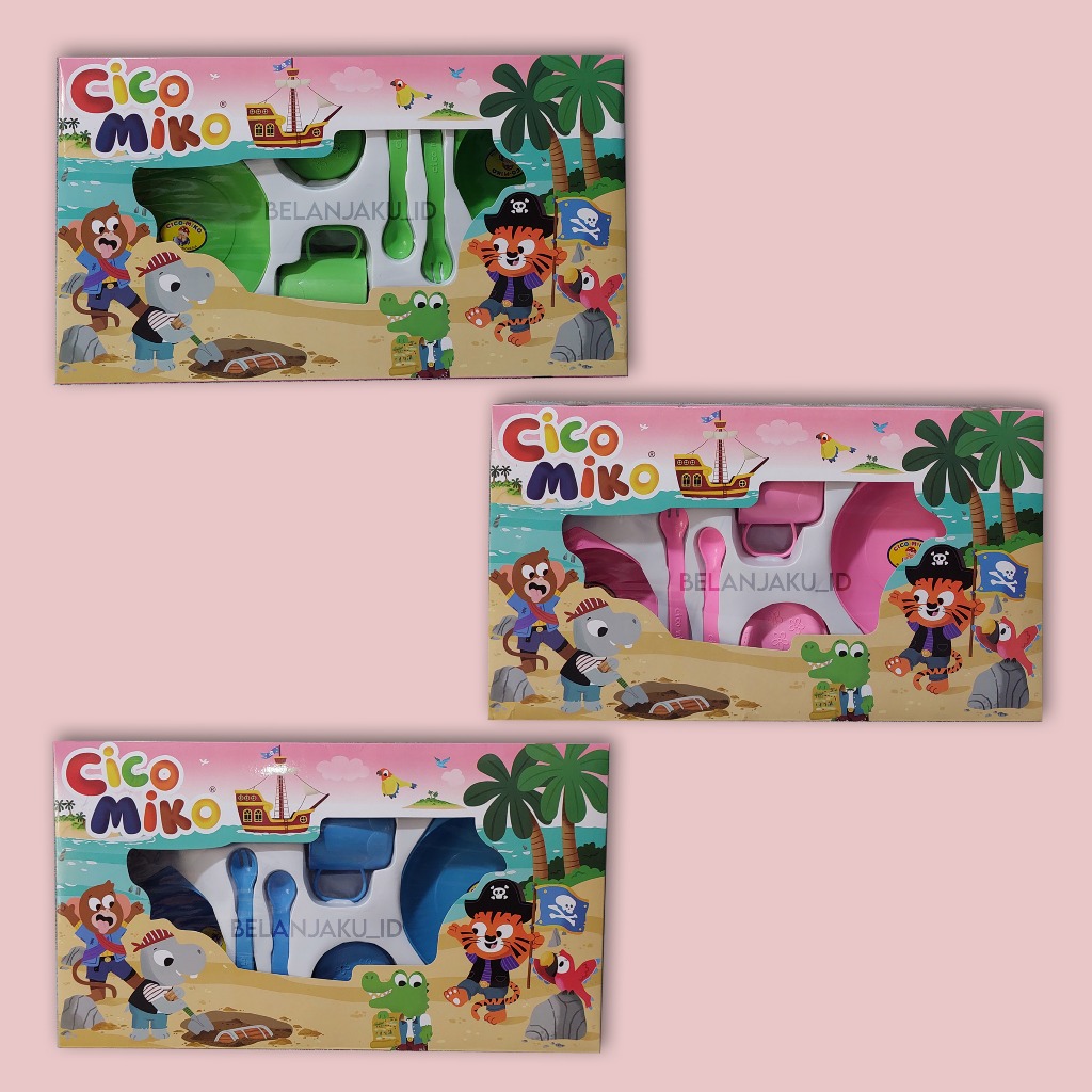 FEEDING SET CICO MIKO MEDIUM - SET PERALATAN MAKAN BAYI CICO MIKO UKURAN TANGGUNG