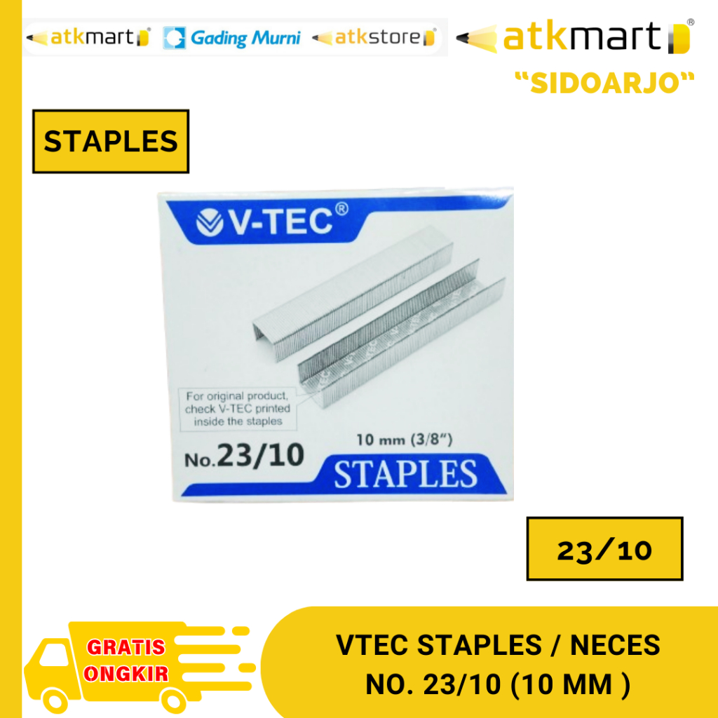 

VTEC STAPLES NECES NO. 23/10 (10MM)
