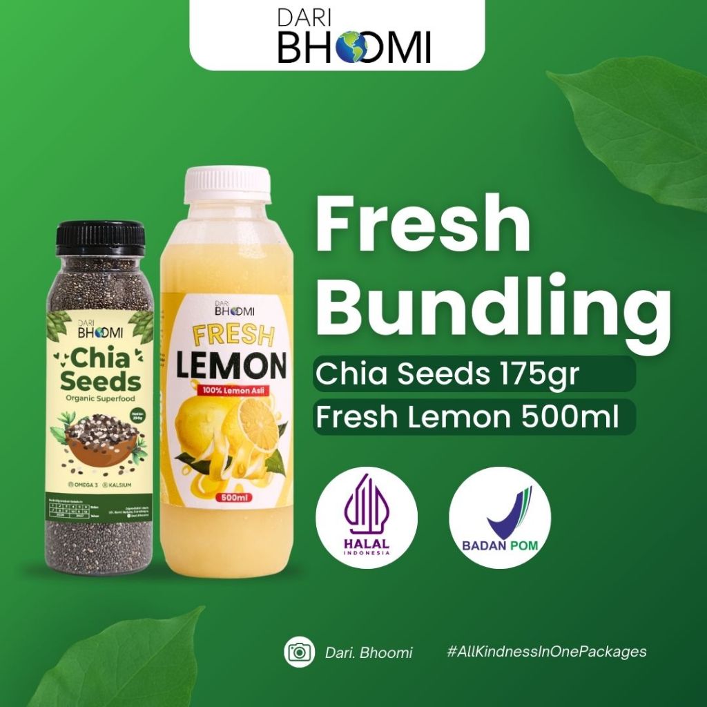 

BUNDLING SEHAT DETOX ALAMI DARI LEMON DAN CHIA SEEDS