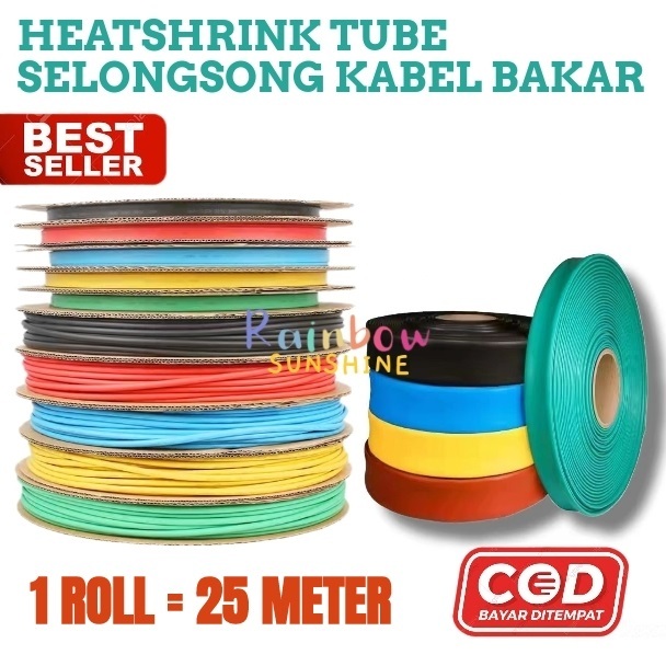 Heatshrink Diameter 4mm Heat Shrink Tubing Selongsong Kabel Bakar