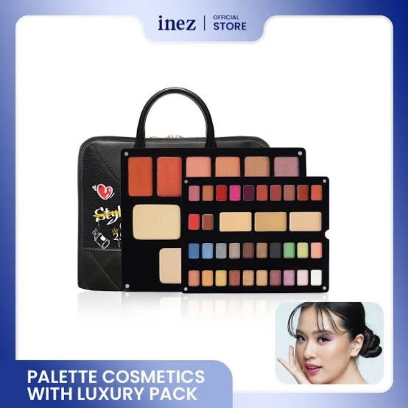 pallet make up lengkap eyeshadow,blush on,foundation,lipstik dan bedak