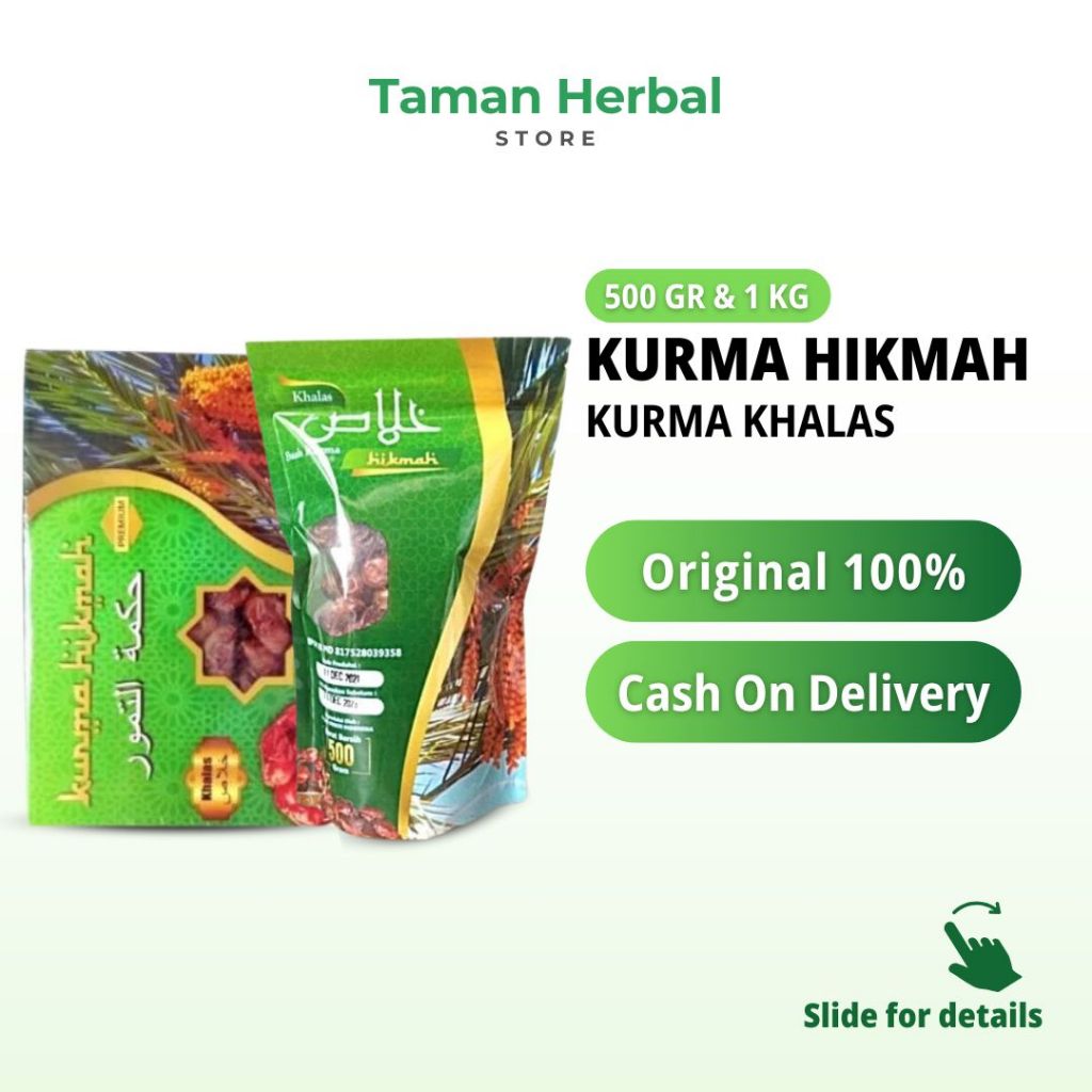 

Kurma Khalas Hikmah (500 Gr & 1 Kg) Kurma Kholas Premium