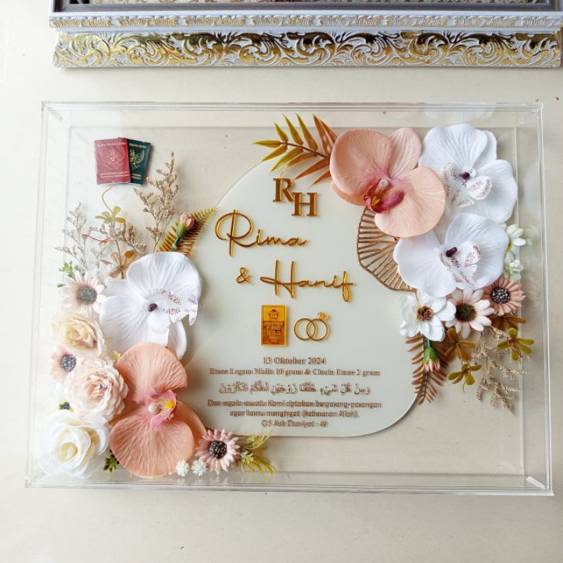 Mahar Akrilik Tetes Air/mahar tetes air,/mahar akrilik