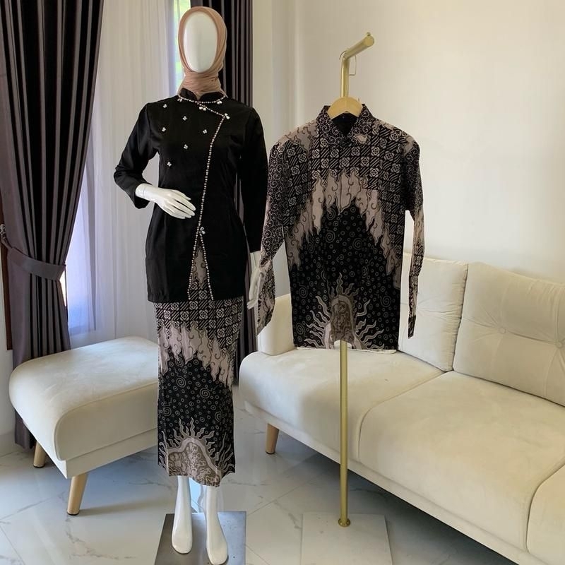 Set Couple Aliyah Tunik Hitam