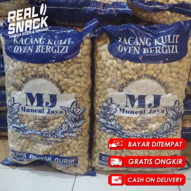 

KACANG KULIT OVEN 1KG ASIN GURIH RENYAH