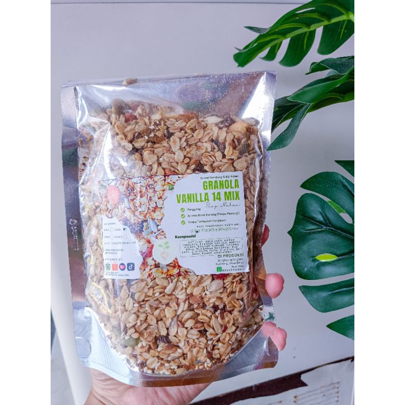 

SUPER GRANOLA 14 Mix 250GR, Vanilla flavor, Snack sehat bumil busui