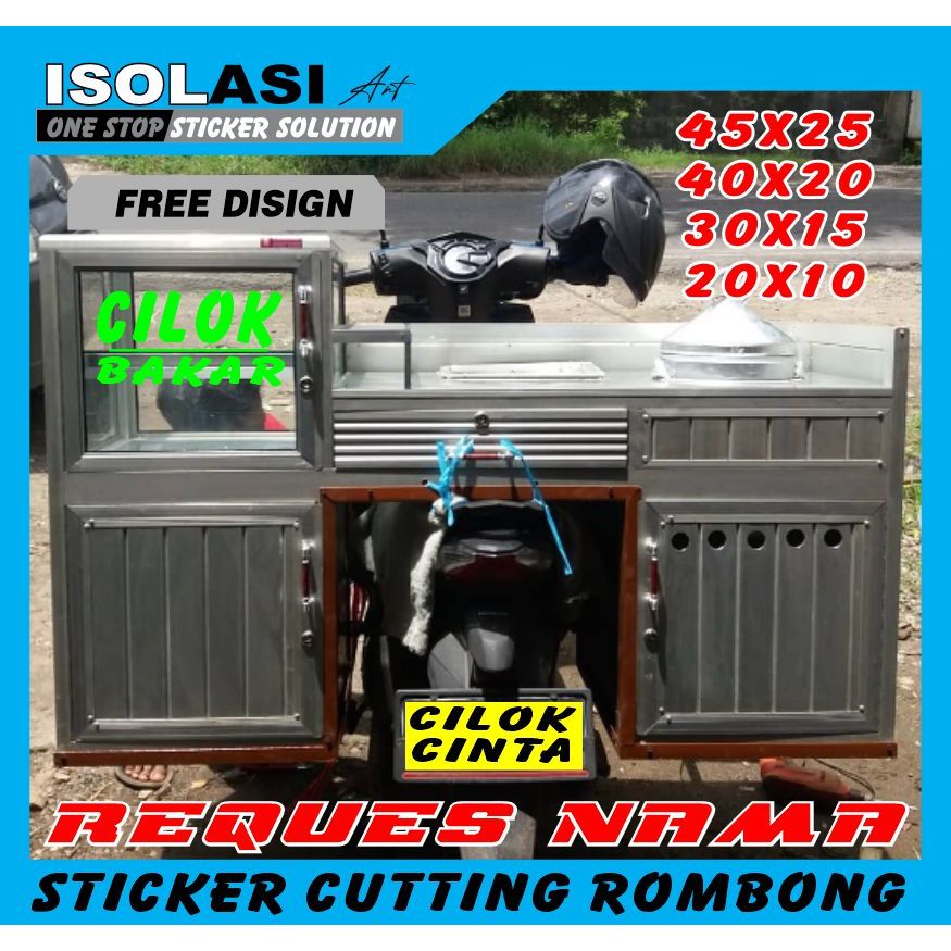 

sticker rombong jualan