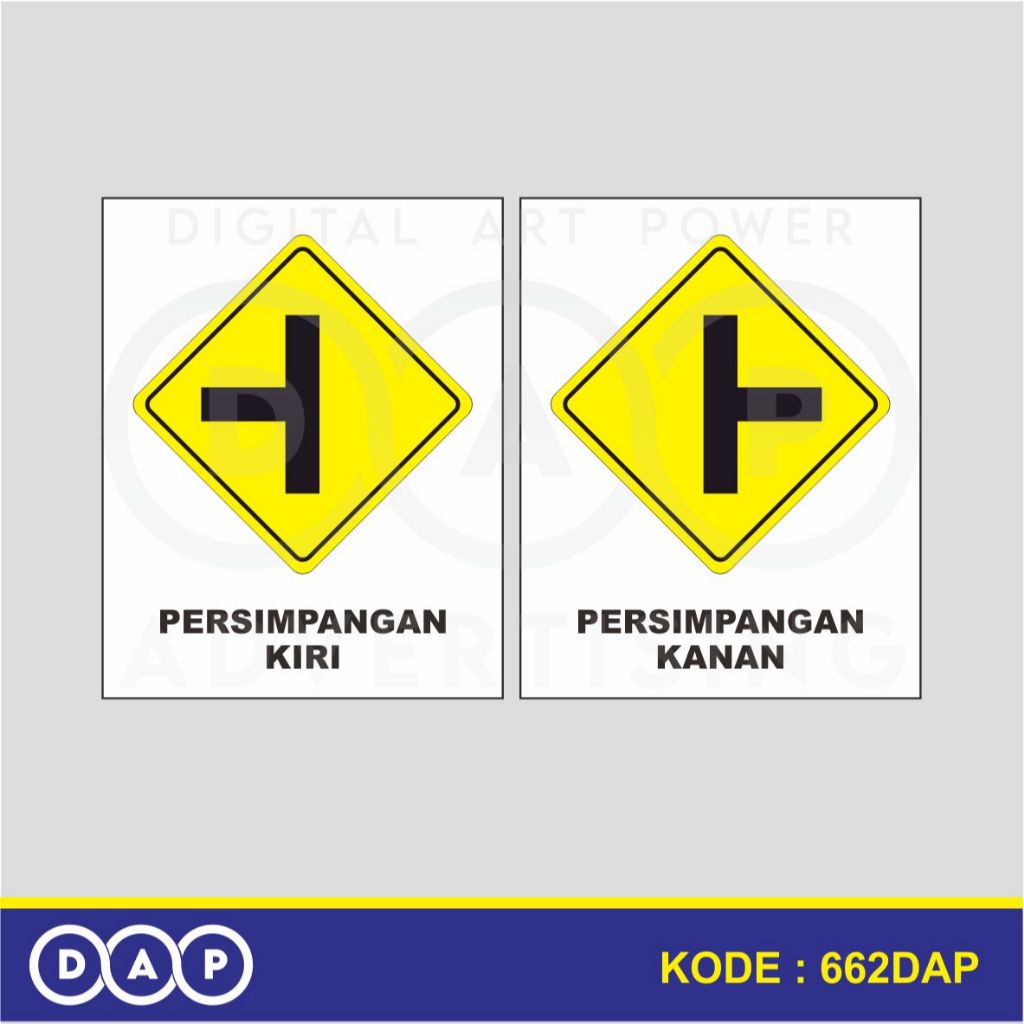 

662 - STIKER RAMBU LALULINTAS SIPANGAN - 40 X 50 CM - VYNIL - TERBAIK