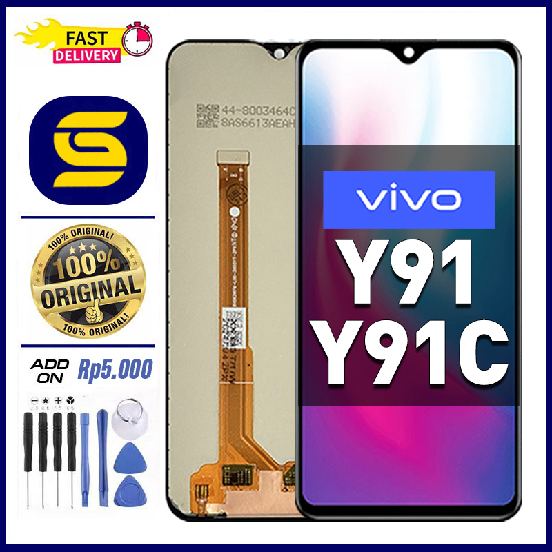 LCD VIVO Y91 VIVO Y91C Original TouchScreen Fullset Compatible For Glass Digitizer ori asli