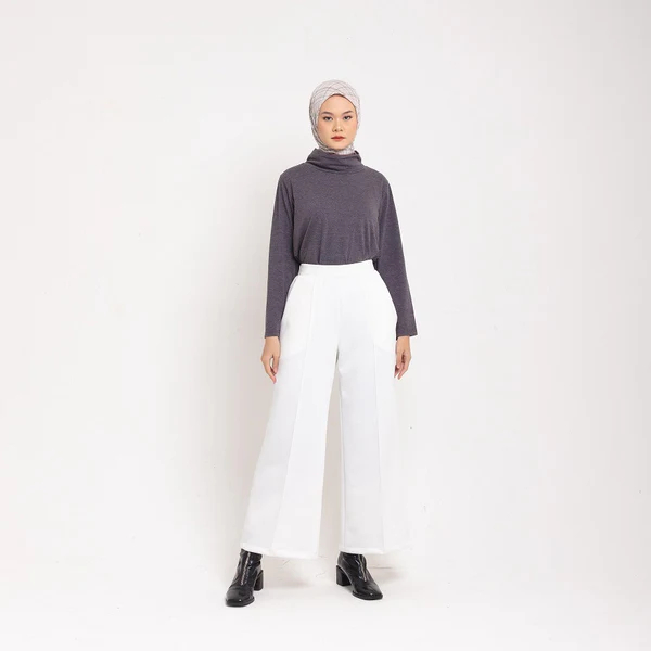 Dauky Celana Wanita Palazzo Scuba Pants