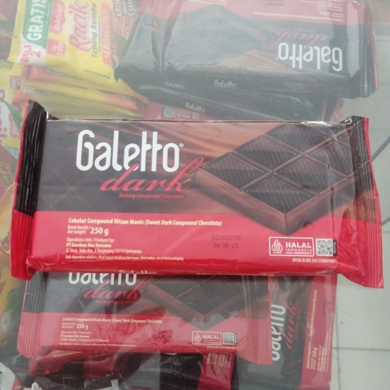 

Galeto coklat batang 250gr bukan collata mercolet