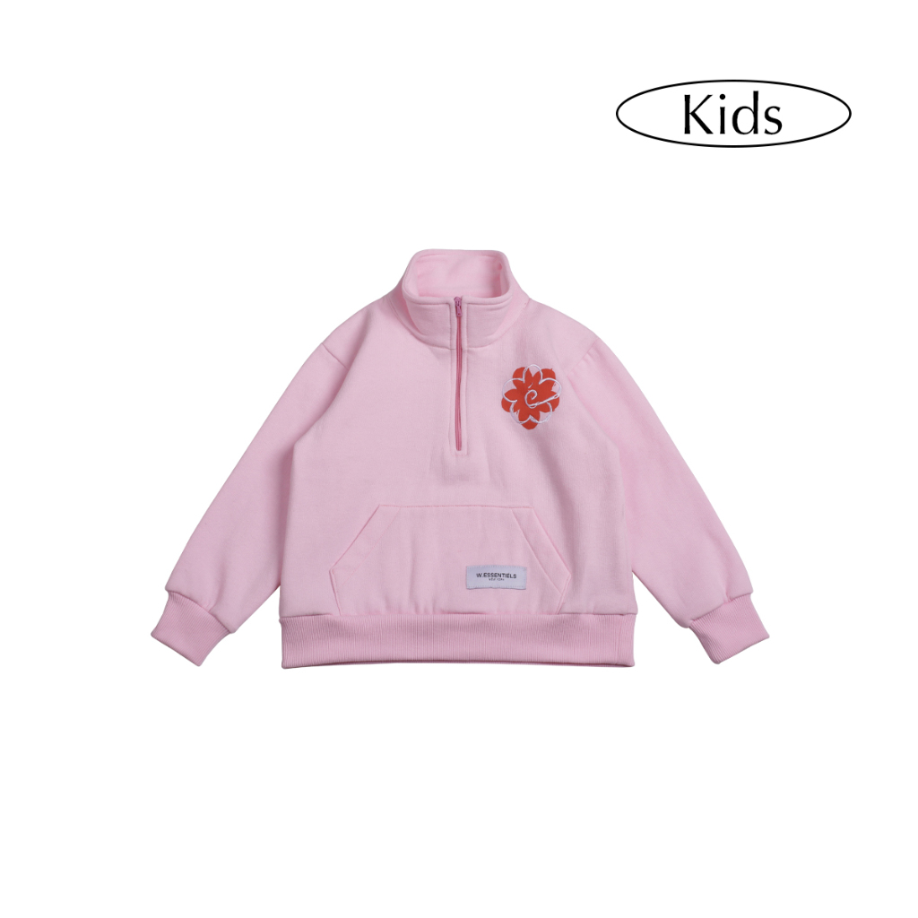 W.Essentiels Kids Beltoise Half Zip Jacket Rosewood