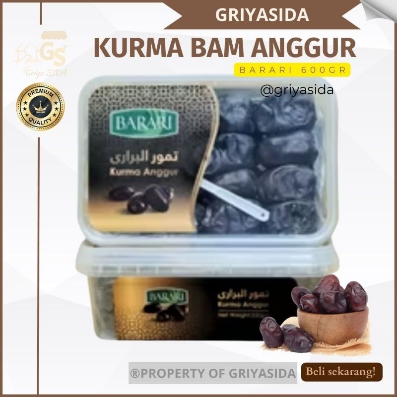 

Kurma Bam Barari Anggur 600 gram Fresh Dates Premium