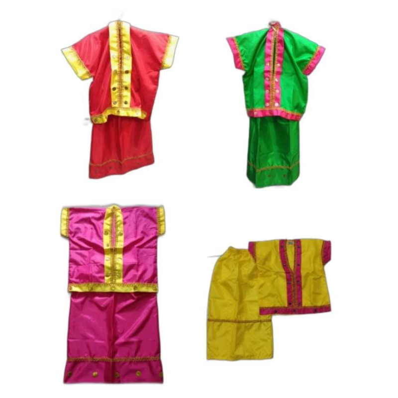 Baju Bodo Anak TK SD + Bando Kreasi / Baju Adat Bugis / Baju Makassar Anak Perempuan Cewek