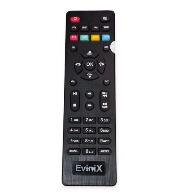 Remot remote STB Evenix receiver parabola multimedia STB DVB T2 EVINIX H1