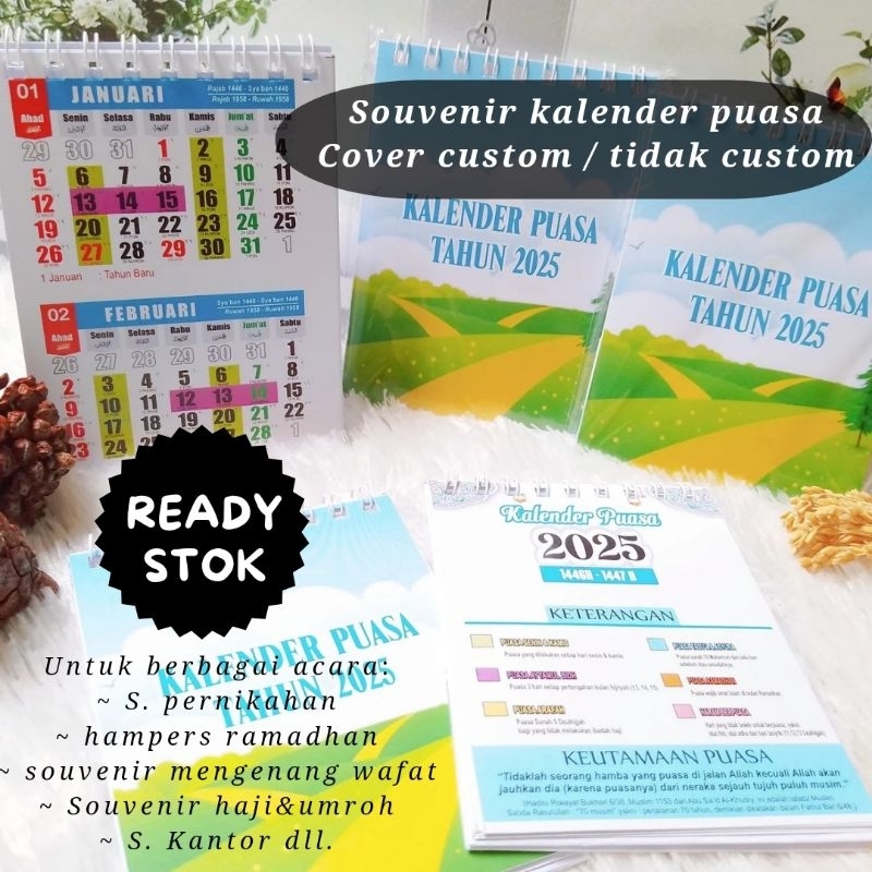 

Souvenir kalender 2025 / kalender puasa 2025 / kalender duduk 2025
