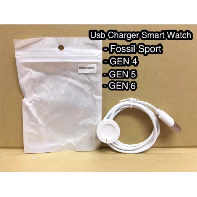 Charger Fossil Gen 4 5 6 Charging Q 5E Smartwatch Cable Kabel USB