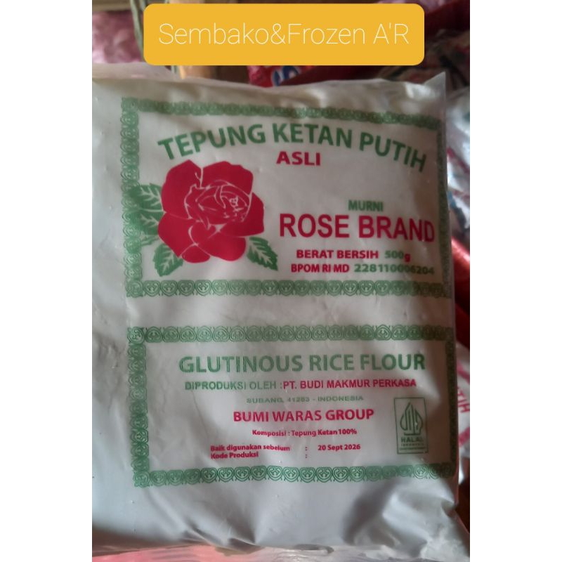 

ketan putih Rose brand 500gr