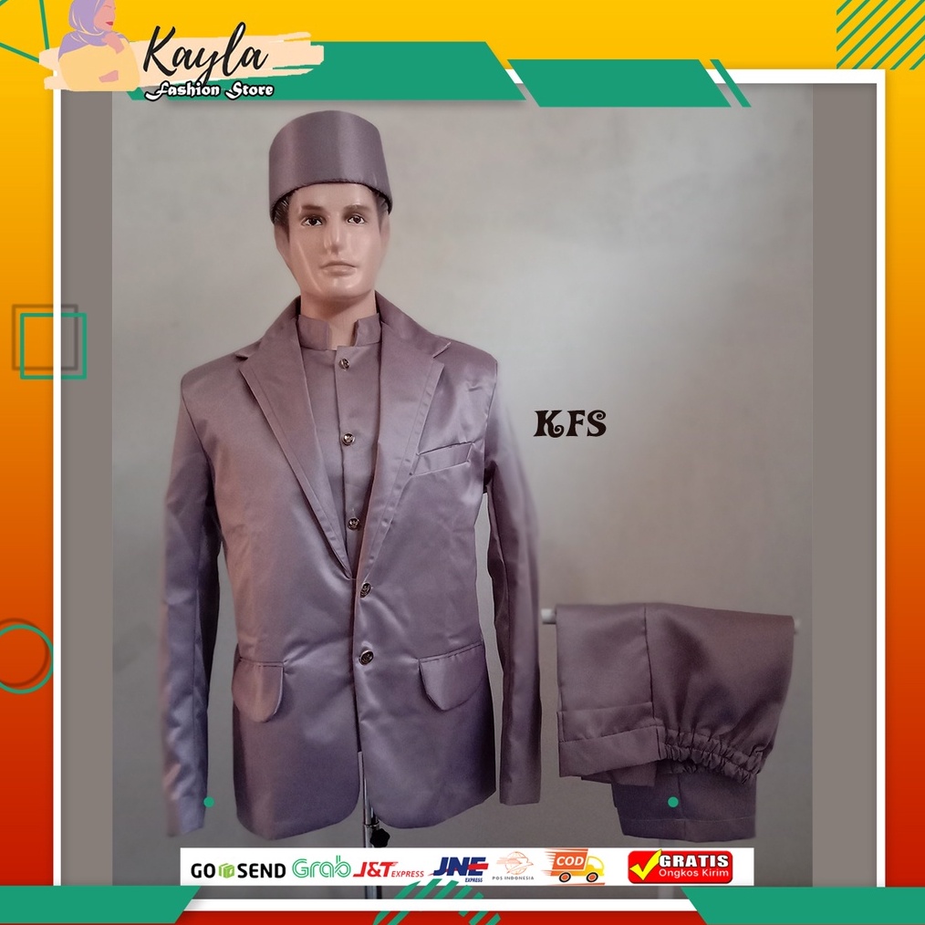 KODE N94A Jas pengantin Satu set  JasPria Jas Formal Warna Taro