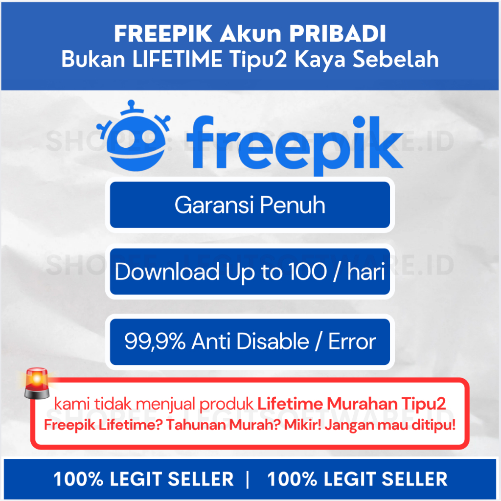 FREEPIK Akun Premium Bergaransi Penuh - Download Gambar Sampai Puas