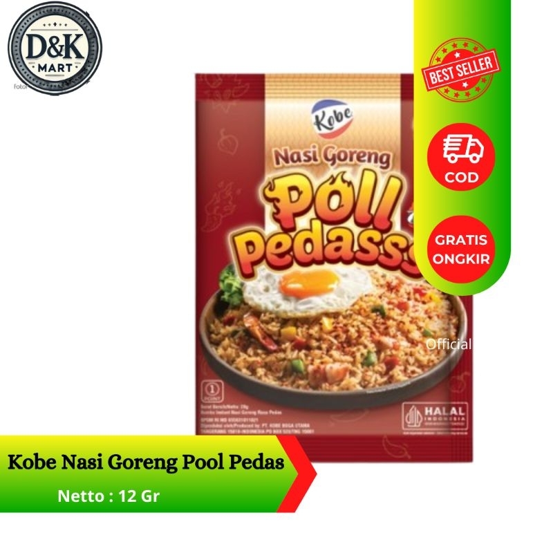 

KOBE Nasi Goreng Poll Pedas 12gr