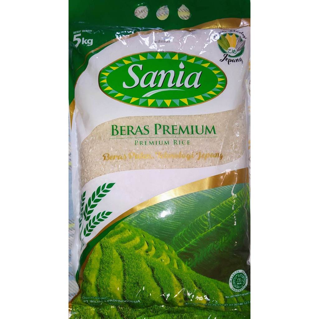 

SANIA Beras premium beras pulen SANIA 5KG