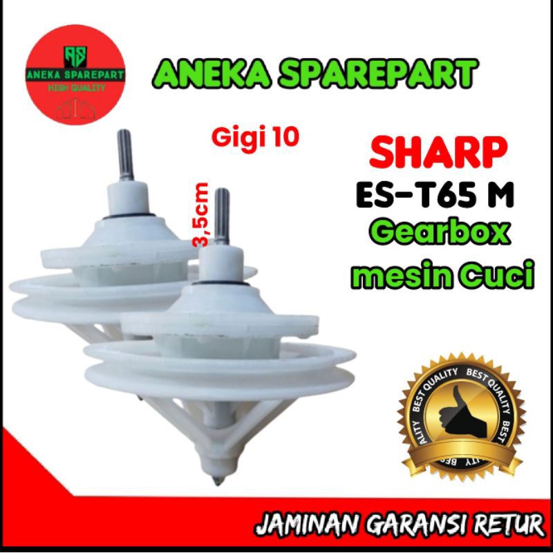 girbox mesin cuci ,gear box sharp ES-T65 M