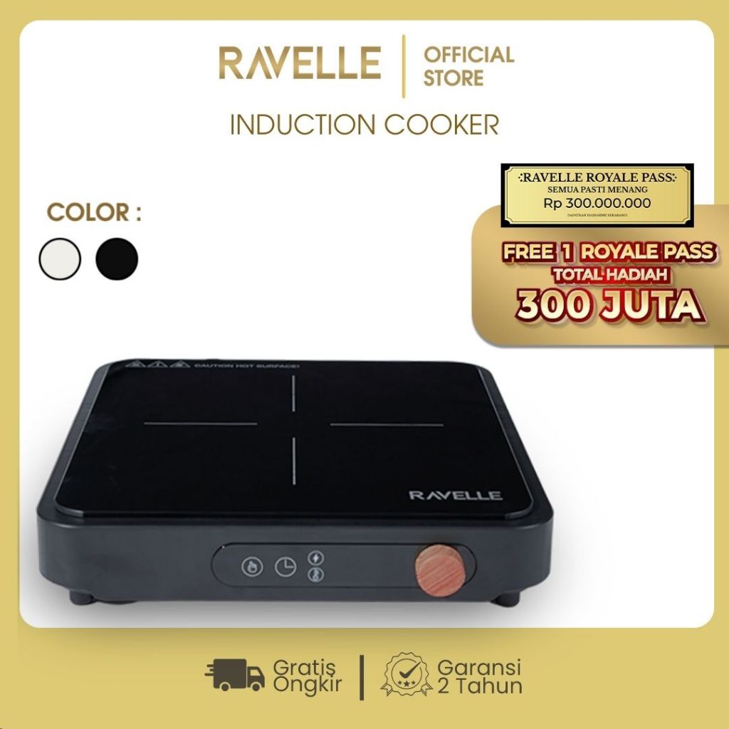 RAVELLE Kompor Induksi Low Watt ( Induction Cooker )–Kompor Listrik Induksi