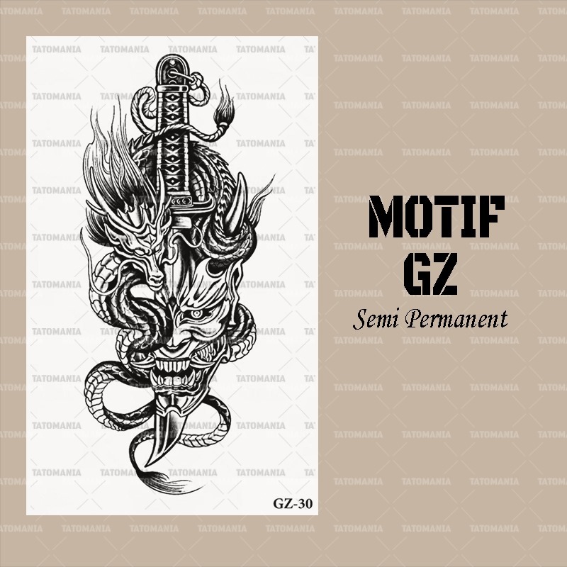 stiker tatto temporer semi permanen GZ 30 - tattooinkk