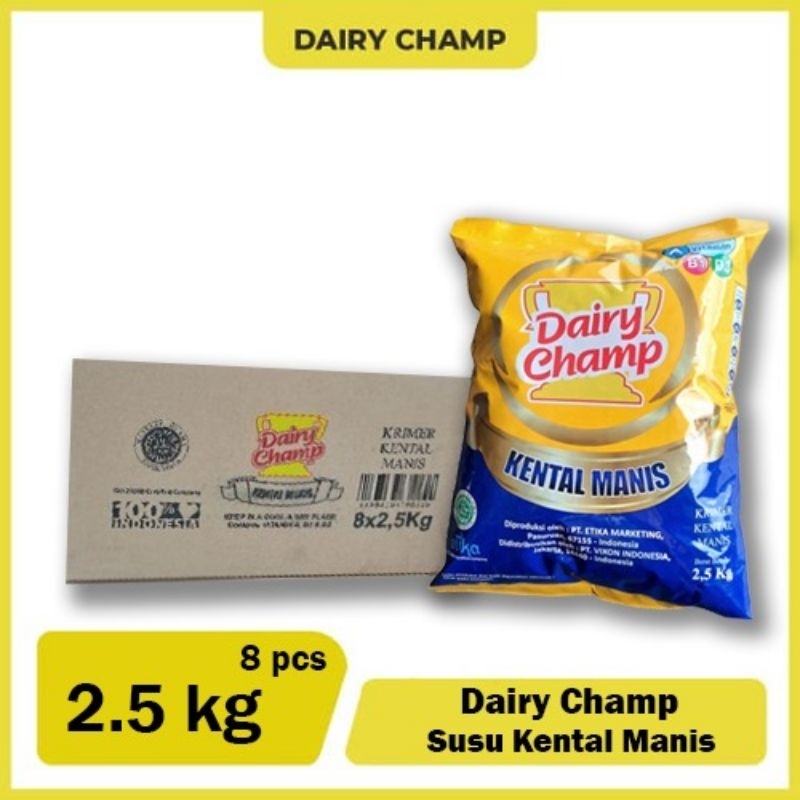 

Susu Dairy Champ 8x2.5kg ( Kartonan )